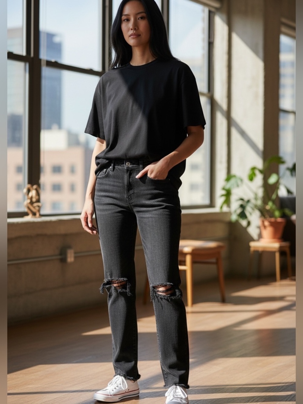 Boyish Tommy Black Jeans from Revolve